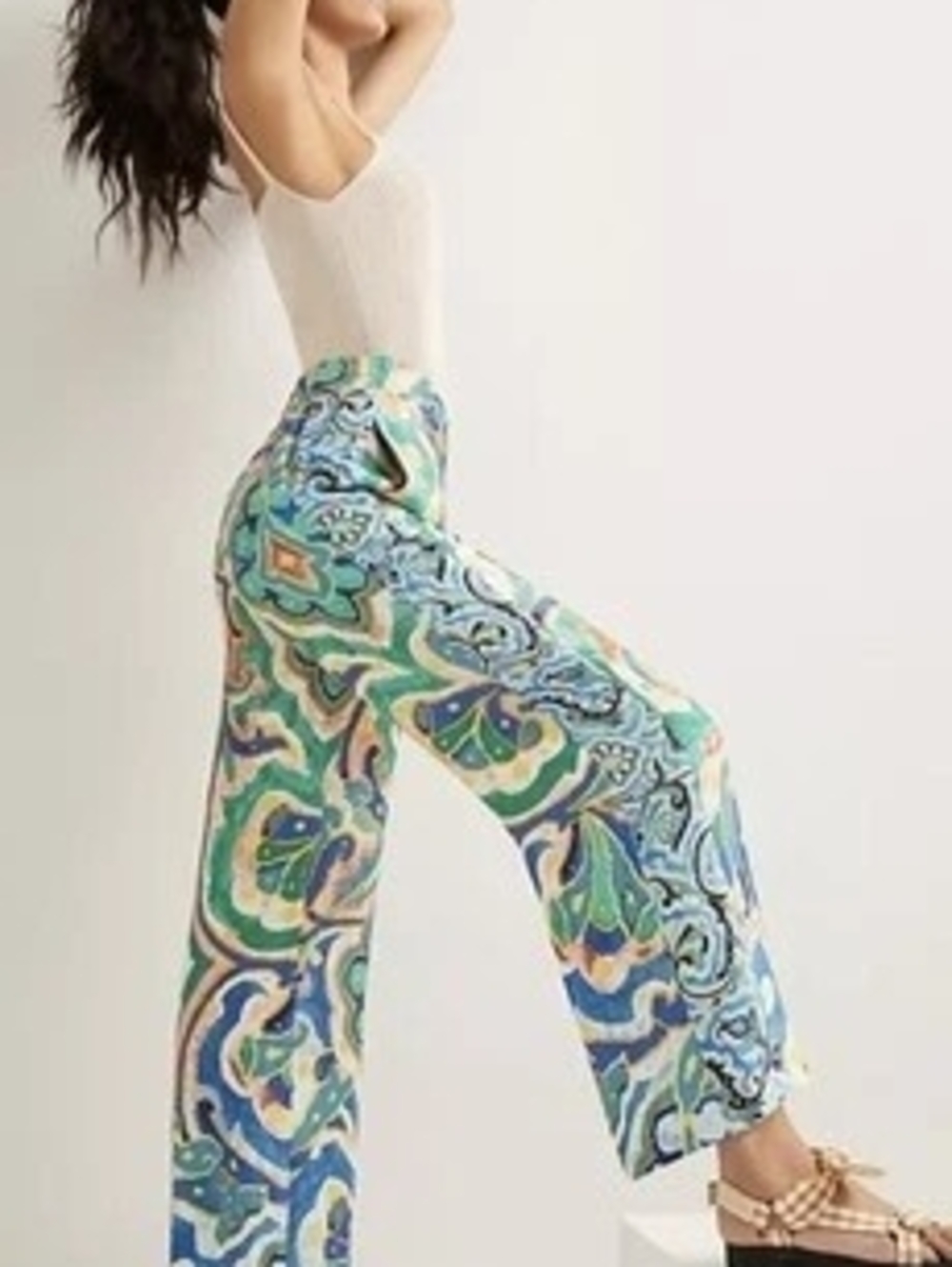 Maeve Rhiannon Satin High Waisted Pant, Anthropology, plus Size